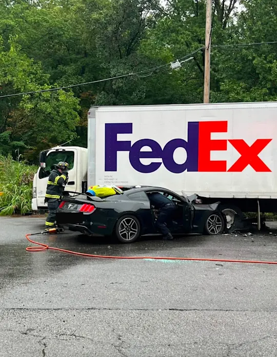 Car vs box truck