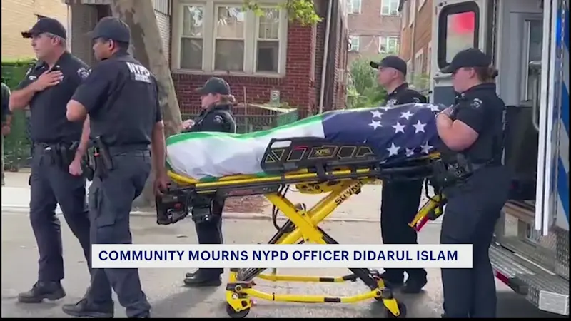 Story image: Funeral arrangements set for fallen NYPD Officer Didarul Islam