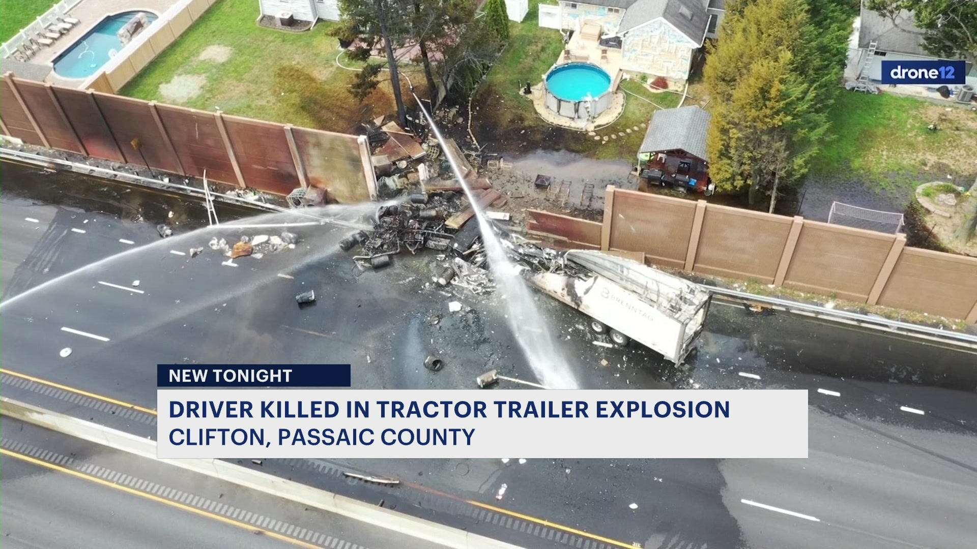 Emergency repairs begin on Route 3 East following deadly truck fire in Clifton