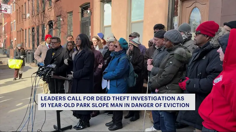 Story image: Park Slope elderly man faces eviction, demands investigation into deed theft