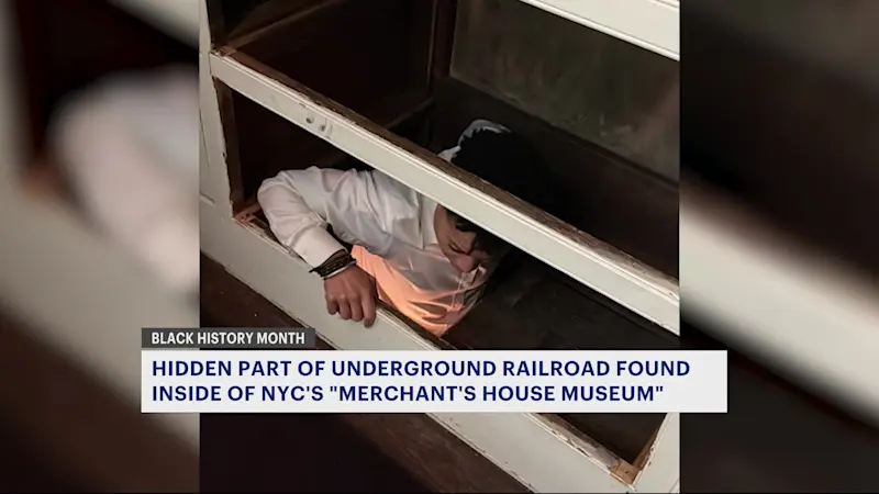 Story image: Underground Railroad passageway discovered hidden inside Manhattan museum