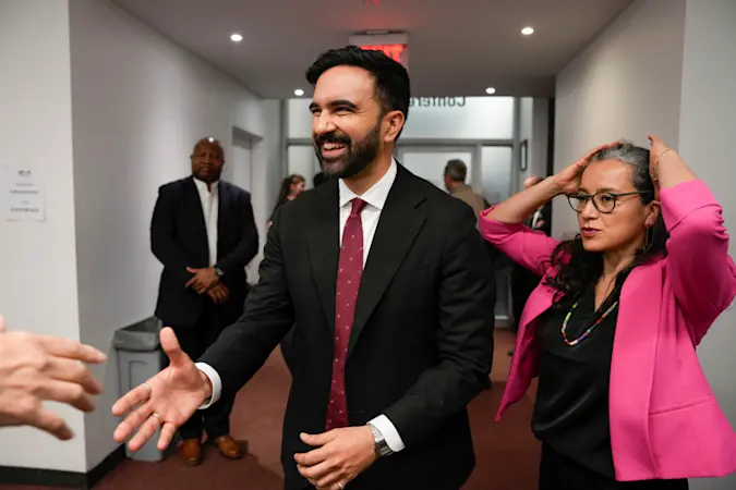 Story image: Zohran Mamdani leads NYC's Democratic mayoral primary as Cuomo concedes 