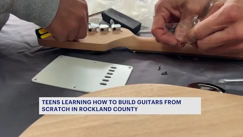 Story image: Teens learn how to be true rock stars by building their own instruments at Guitar Camp 