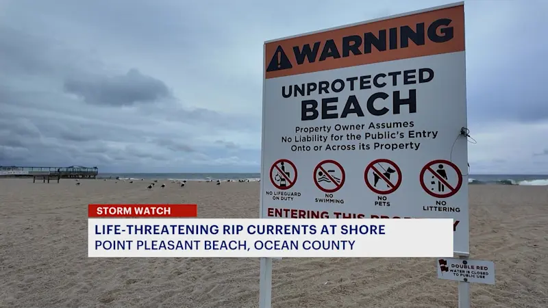 Story image: Hurricane Erin threat: No ocean access at Jenkinson’s Boardwalk