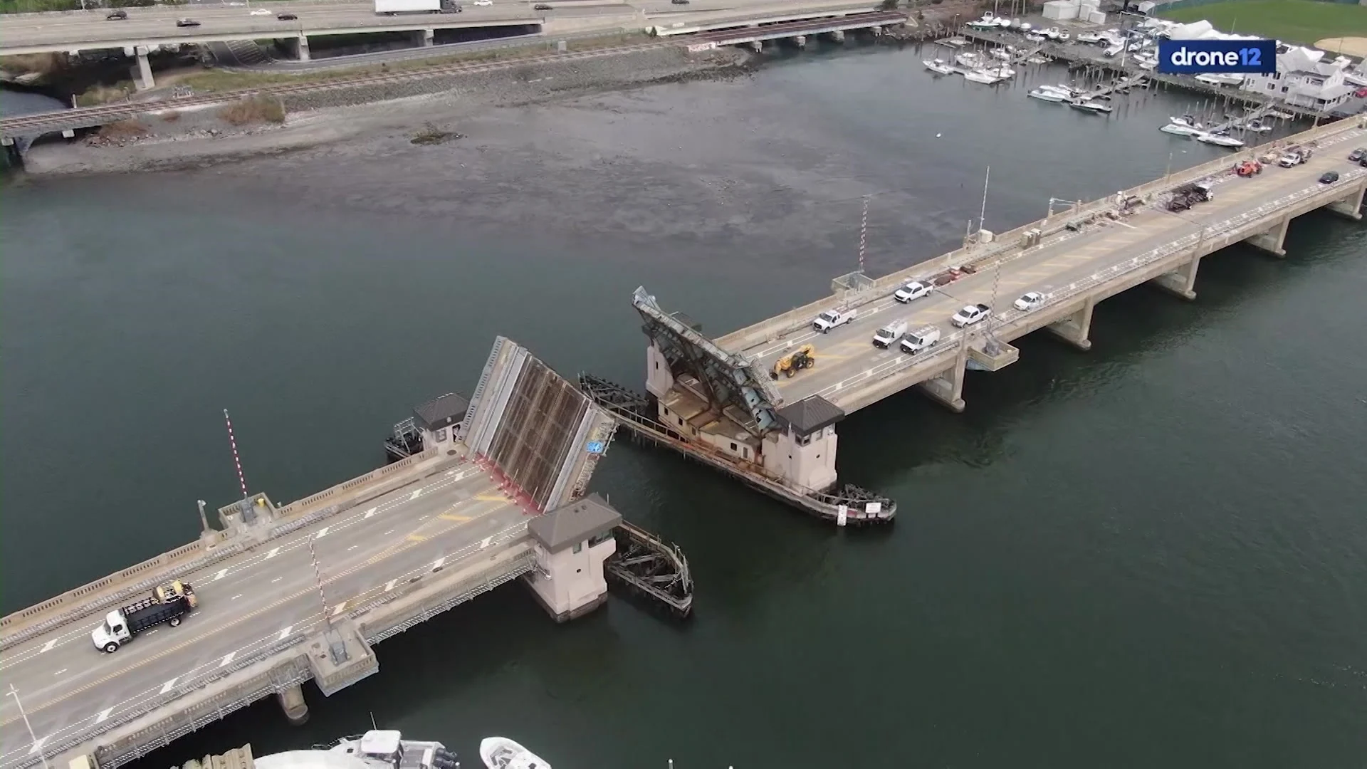 Business owners report revenue loss as Route 71 bridge remains stuck in upright position.