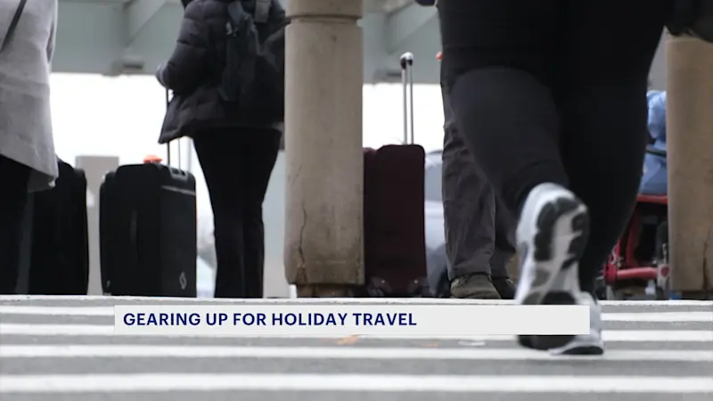 Story image: Some of the 6 million flying this holiday already taking to the sky at Newark Liberty