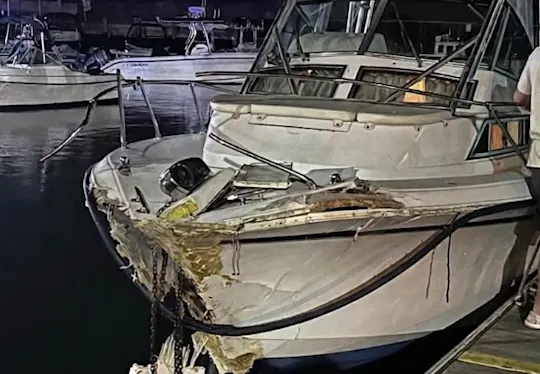 boat crash