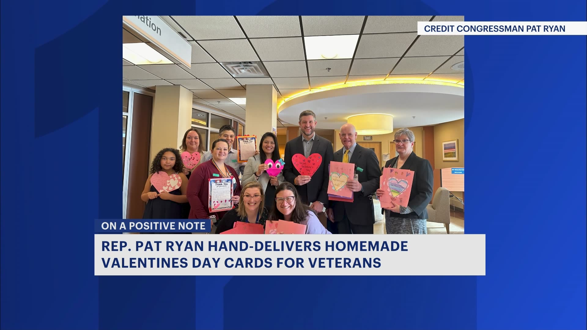 More than 6,000 handmade Valentine's Day cards delivered to veterans in