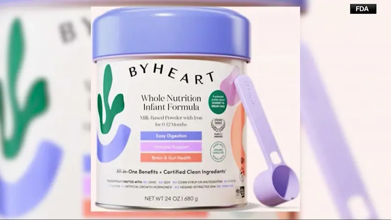 Story image: FDA expands recall for all ByHeart baby formula products