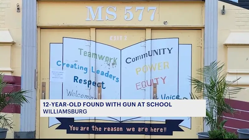 Story image: NYPD: 12-year-old found with gun inside JHS 577
