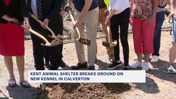 Kent Animal Shelter breaks ground on new kennel in Calverton