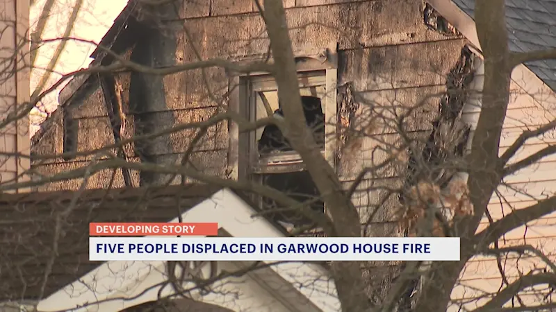 Story image: Family of 5 displaced by Garwood house fire