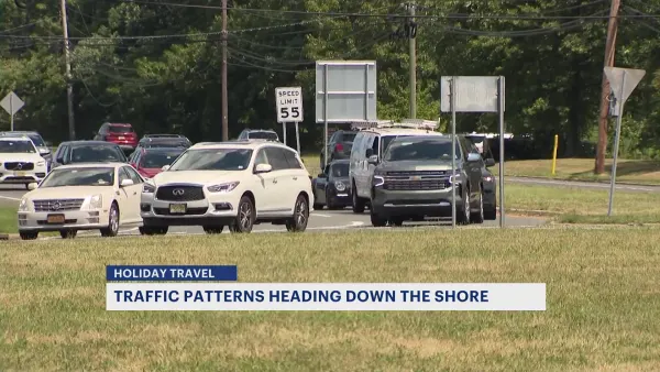 Thousands of New Jerseyans hit the roads for the Jersey Shore ahead of July 4 holiday