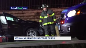 Police: 23-year-old woman killed in Bridgeport car crash; several injured
