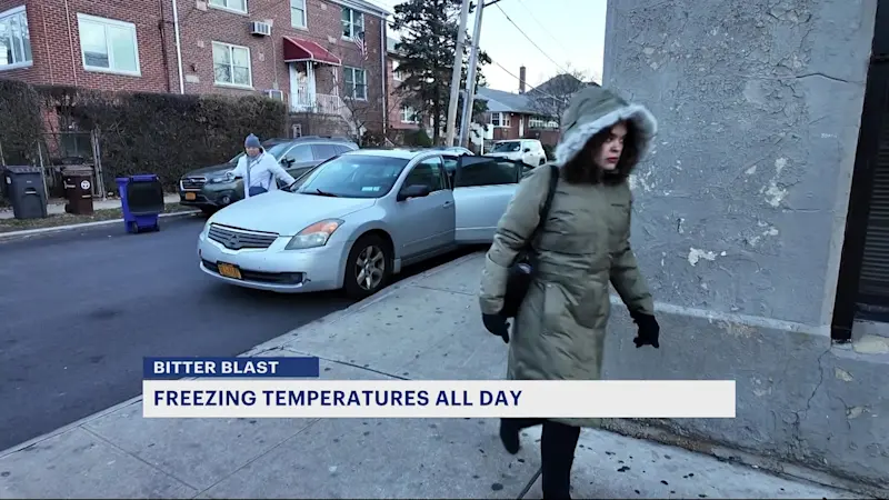 Story image: Bronx residents brave frigid temperatures throughout the day