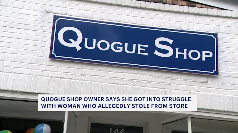 Story image: Police: Westhampton Beach woman stole from Quogue shop, got into fight with its owner
