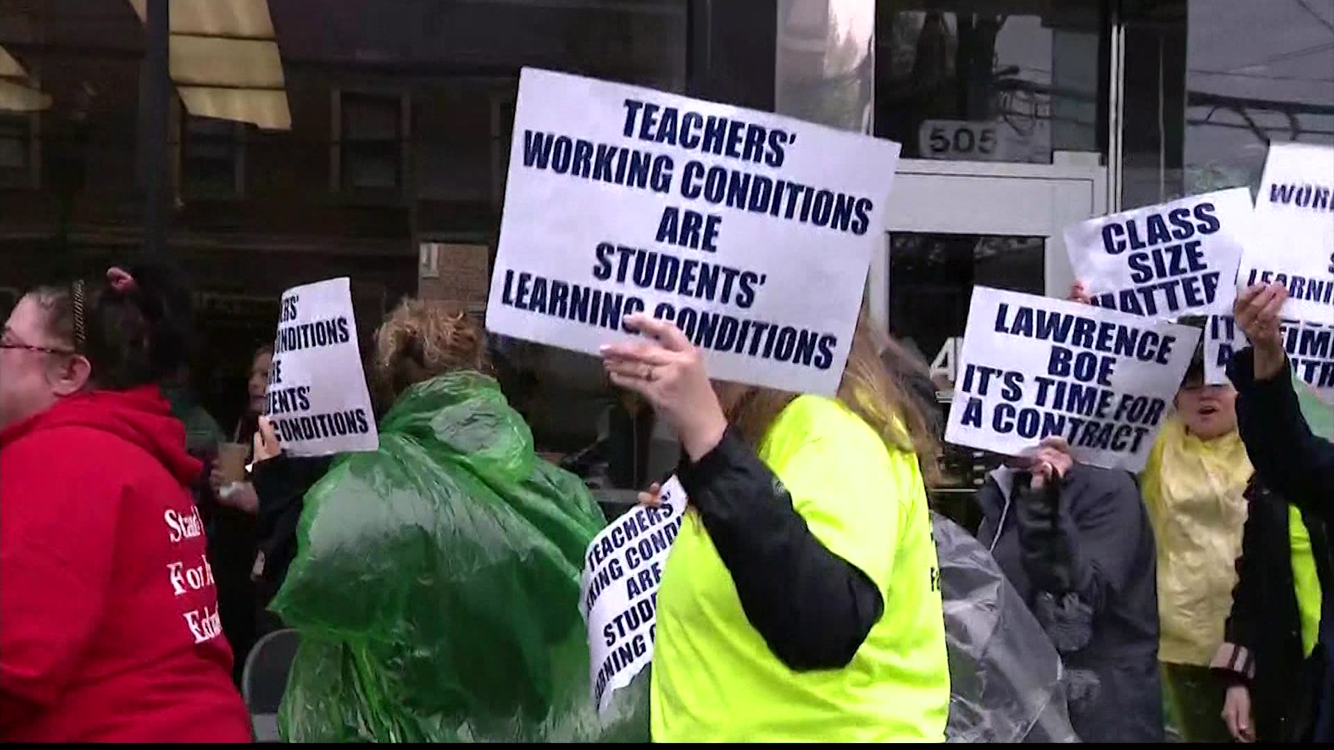 News 12 | Long Island | Lawrence School District Teachers Rally For ...