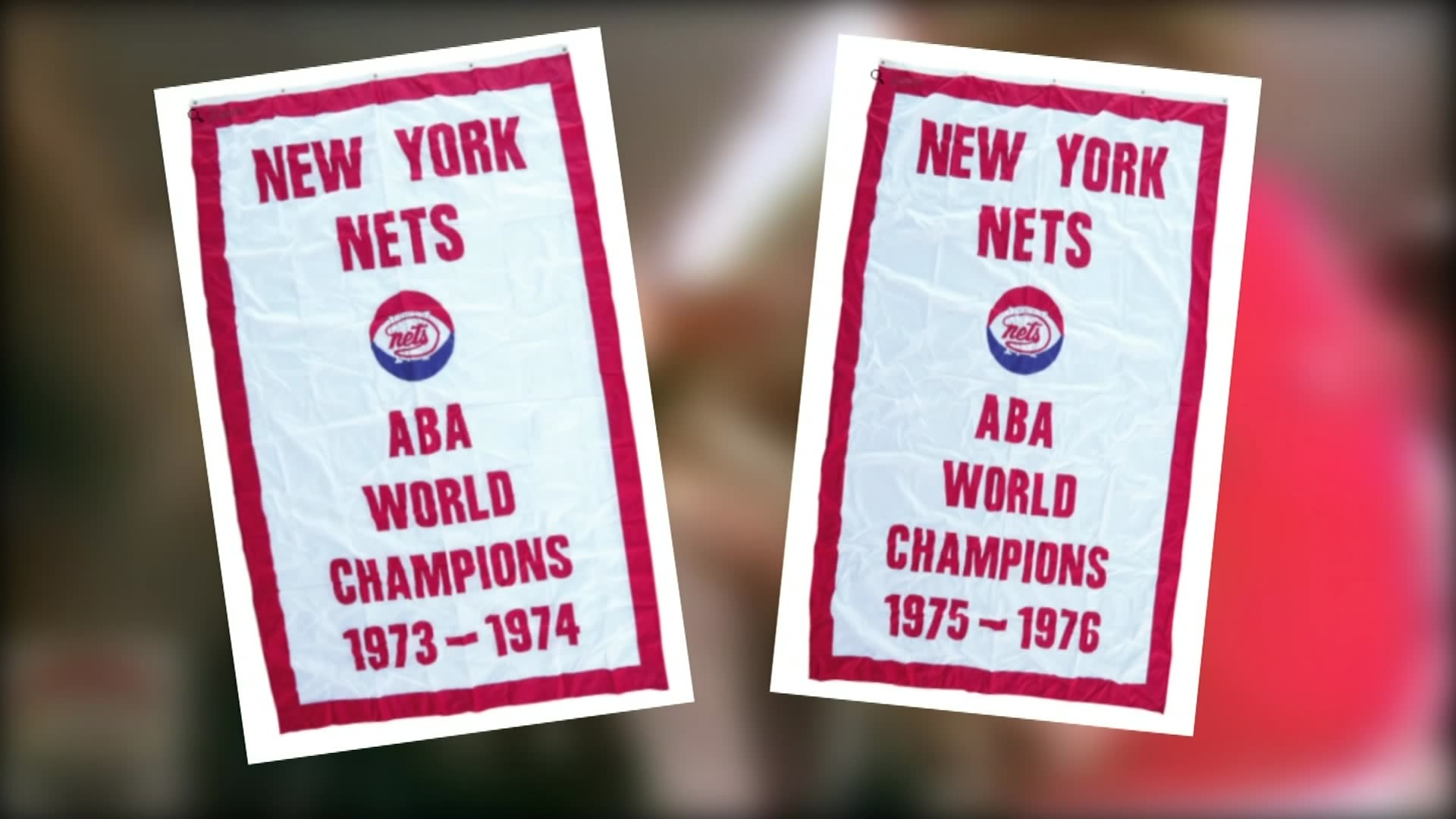 Classic NY Nets championship banners up for auction