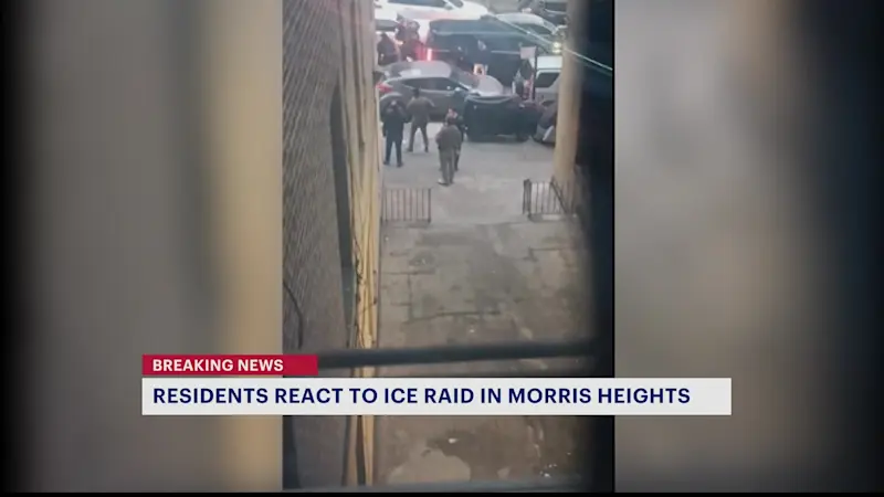 Story image: ICE agents enforce immigration crackdown in Morris Heights