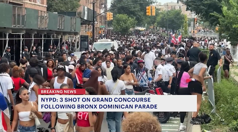 Story image: NYPD: 3 shot on Grand Concourse following Dominican Parade