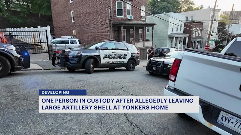 Story image: Artillery shell found on porch during dispute in Yonkers
