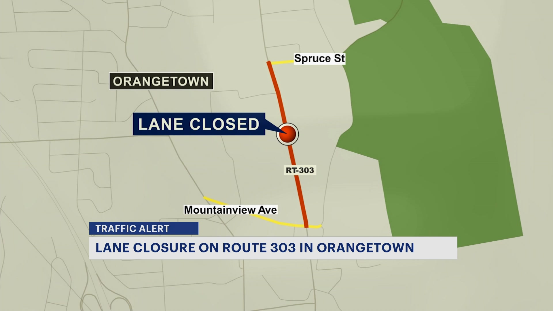 Traffic alert Route 303 in Orangetown closed this weekend for repairs