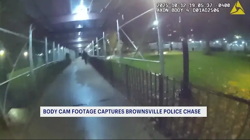 Story image: Exclusive: NYPD body cam captures Brownsville police chase 