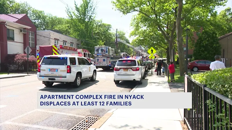 Story image: Nyack residents left picking up the pieces after fire erupts at apartment building 