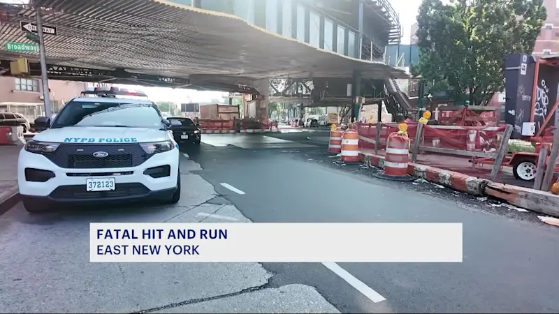 Story image: Man killed in East New York hit-and-run; witness says victim pushed woman out of the way