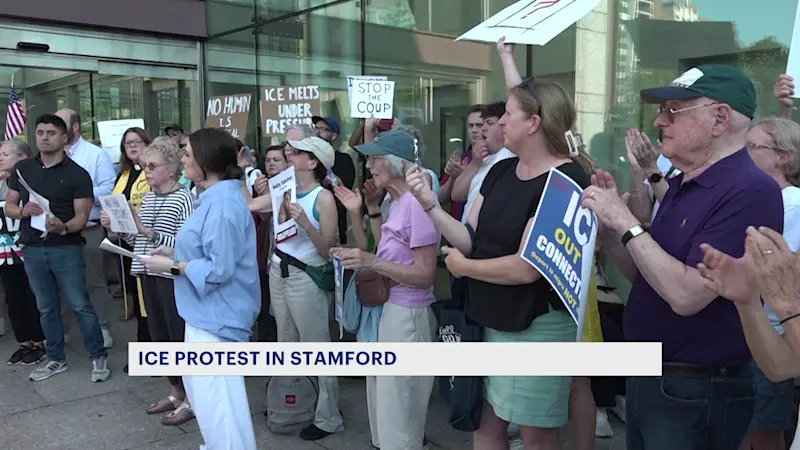 Story image: 'This is scary stuff.' Immigrant advocates protest 'ICE overreach' in Stamford