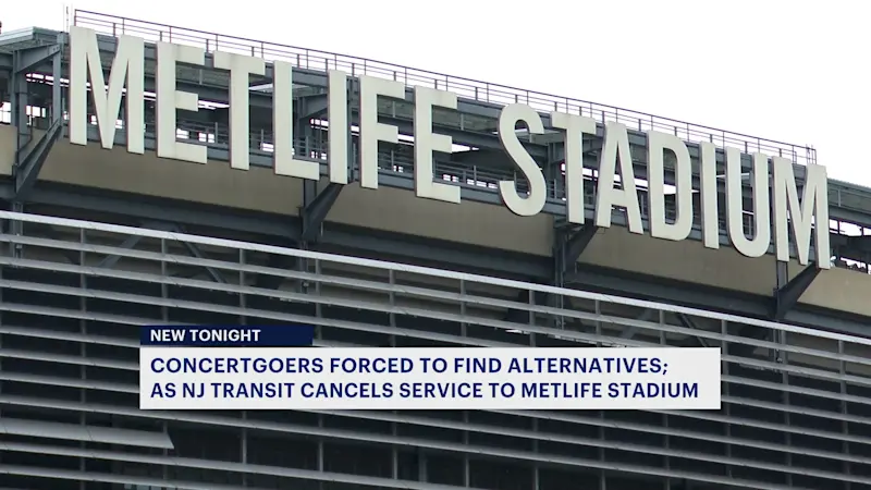 Story image: Potential strike means no NJ Transit service to MetLife Stadium for sold-out Shakira concert