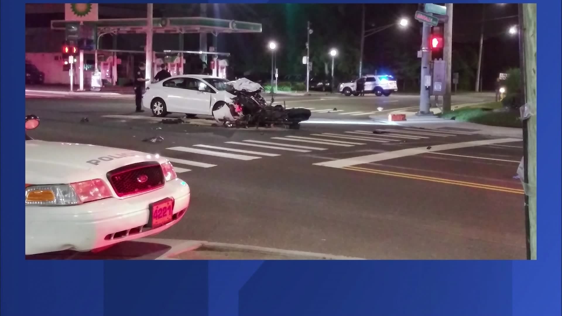 Several hurt in North Bellmore collision between motorcycle and car