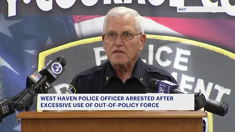 Story image: West Haven officer arrested after excessive use-of-force in July