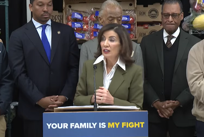 Story image: Gov. Hochul declares state of emergency over cuts to SNAP