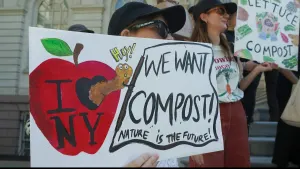 Elected officials, advocates rally to restore funding for community composting programs