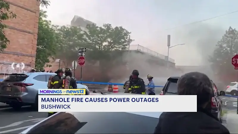 Story image: Bushwick customers still without power after manhole fire