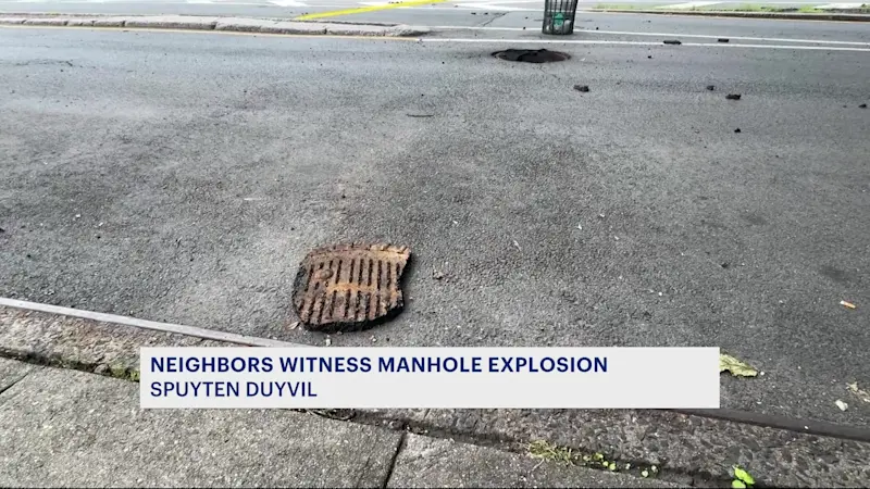 Story image: FDNY: Manhole erupts into flames in Spuyten Duyvil