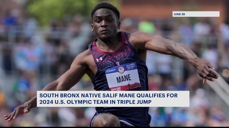 Story image: 'The Best Feeling Ever.' South Bronx native Salif Mane qualifies for 2024 Paris Olympics