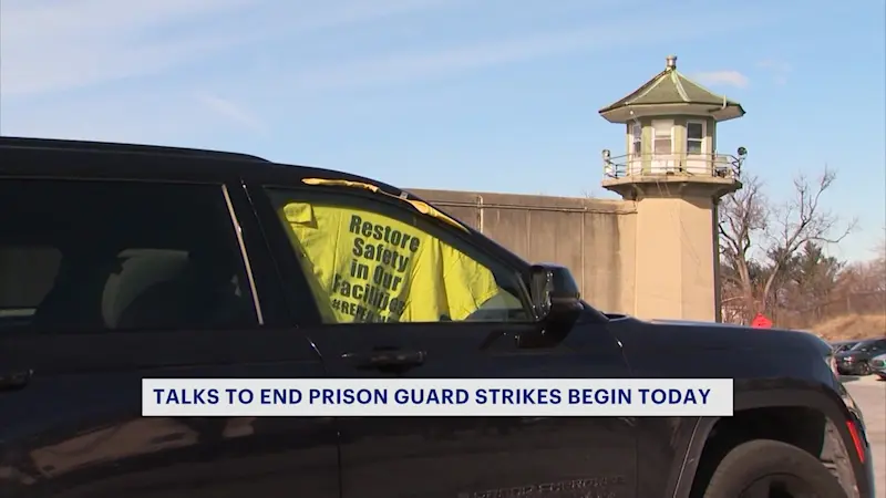 Story image: NY prison guard strike negotiations moved up to today