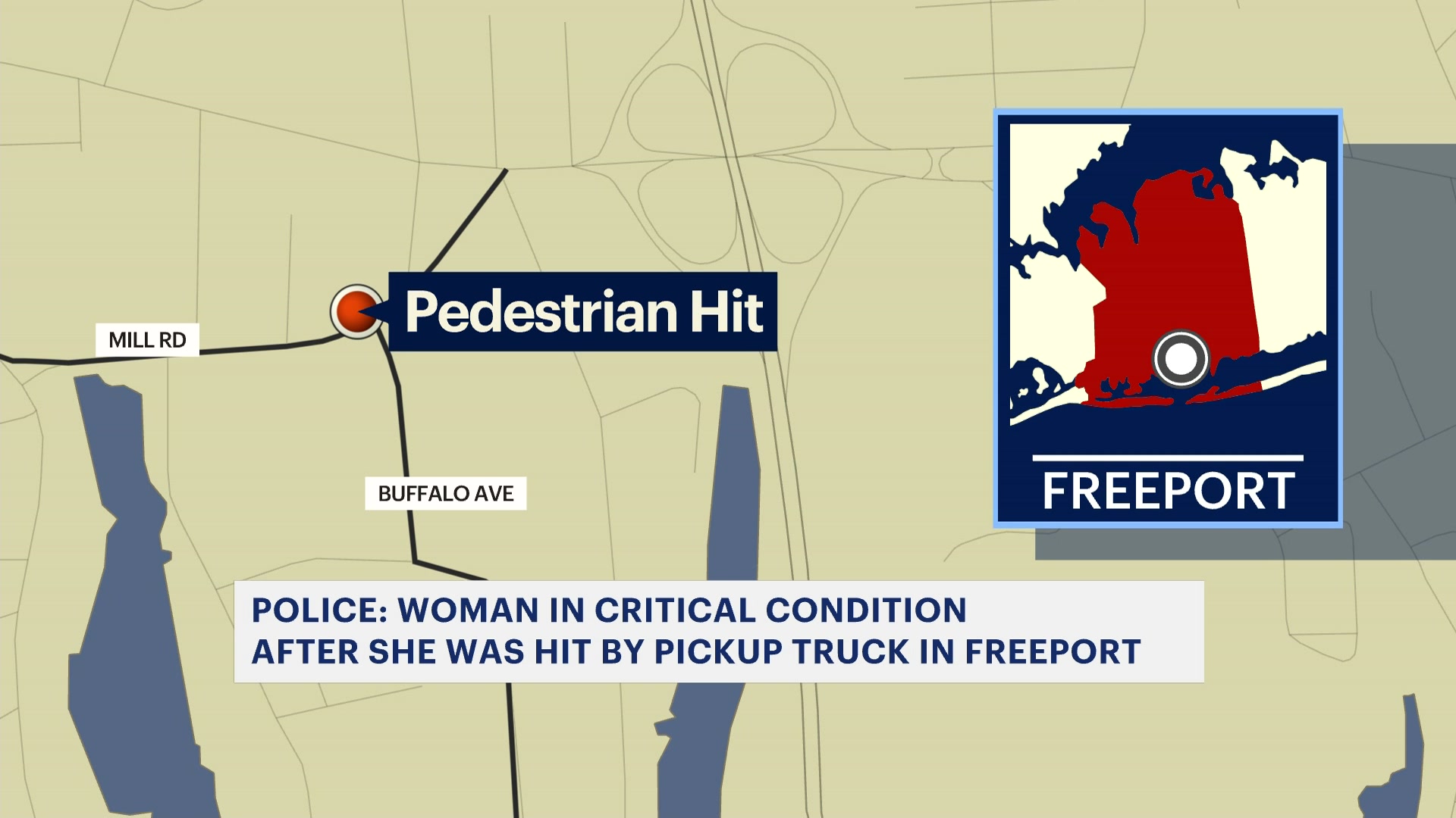 News 12 | Long Island | Woman Critically Hurt After Being Hit By Pickup ...