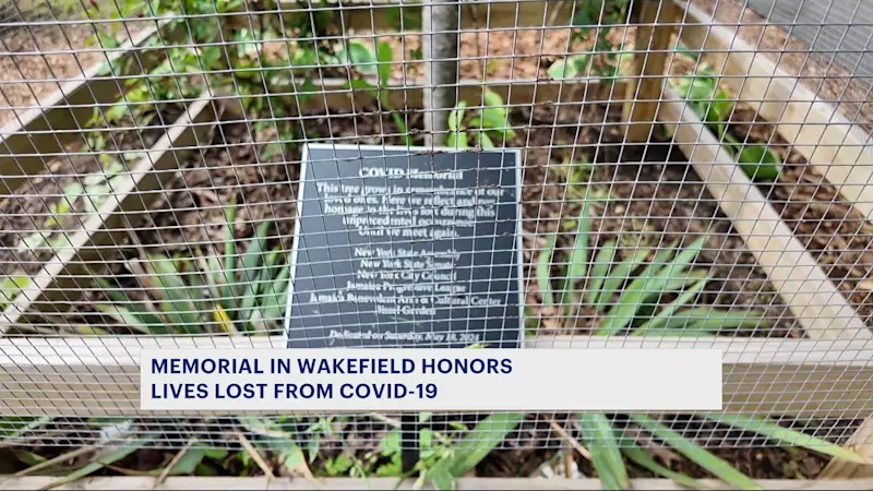 Story image: Memorial in Wakefield honors lives lost from COVID-19 pandemic