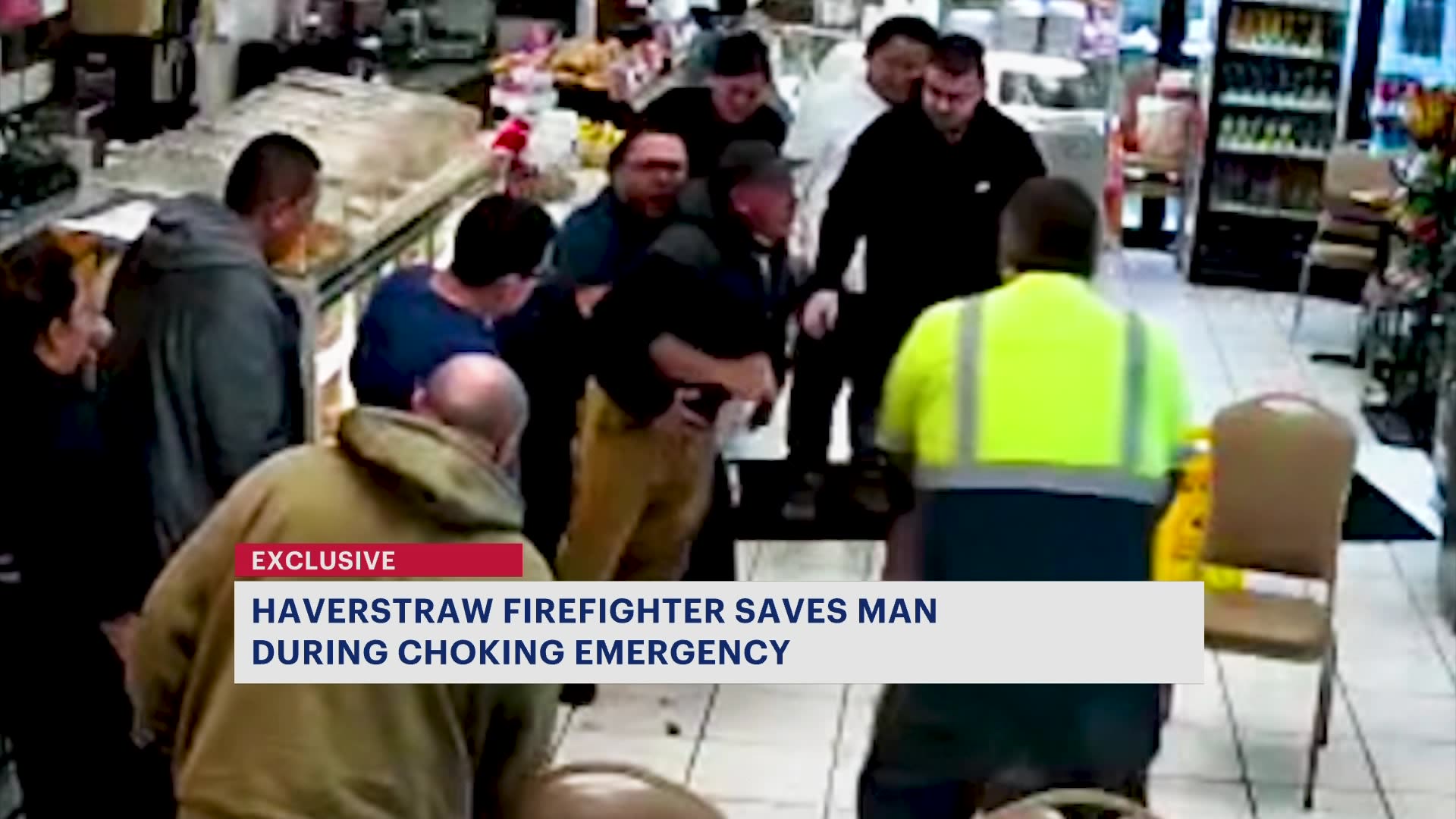 VIDEO Firefighter saves man from choking in Haverstraw restaurant