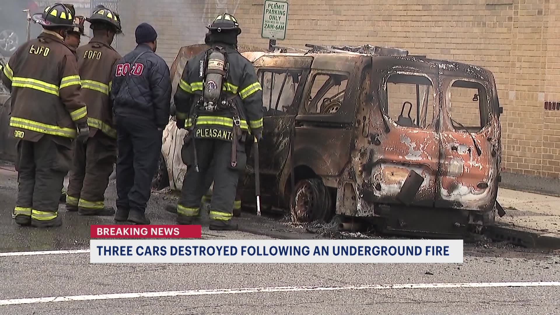 East Orange fire destroys multiple cars after underground