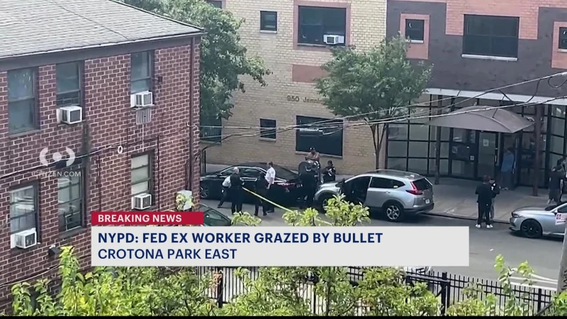 Story image: NYPD: FedEx worker grazed by bullet during attempted moped theft; 2 sought