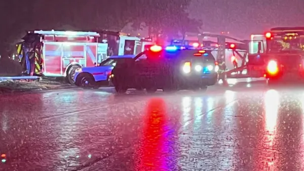 3 firefighters among 5 injured in Greenwich crashes that closed I-95 southbound for the morning commute