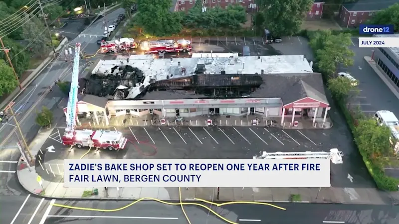 Story image: Fair Lawn businesses destroyed in strip mall fire 1 year ago begin to reopen