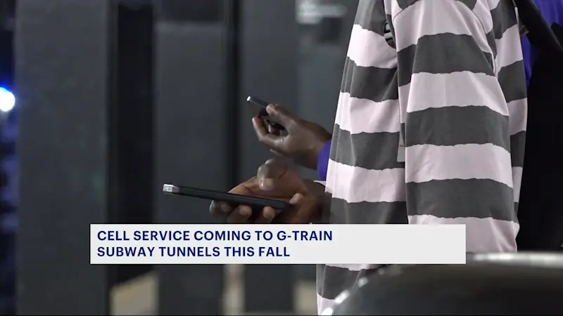 Story image: Cell service on northern half of G train line could come as soon as the fall, MTA says