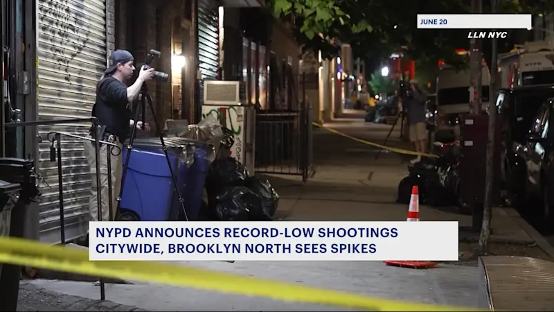 Story image: NYPD announces record-low shootings citywide, Brooklyn North sees spikes