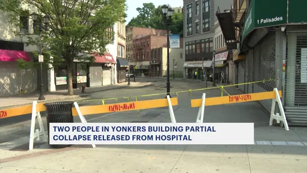 2 injured in partial building collapse in Yonkers released from hospital