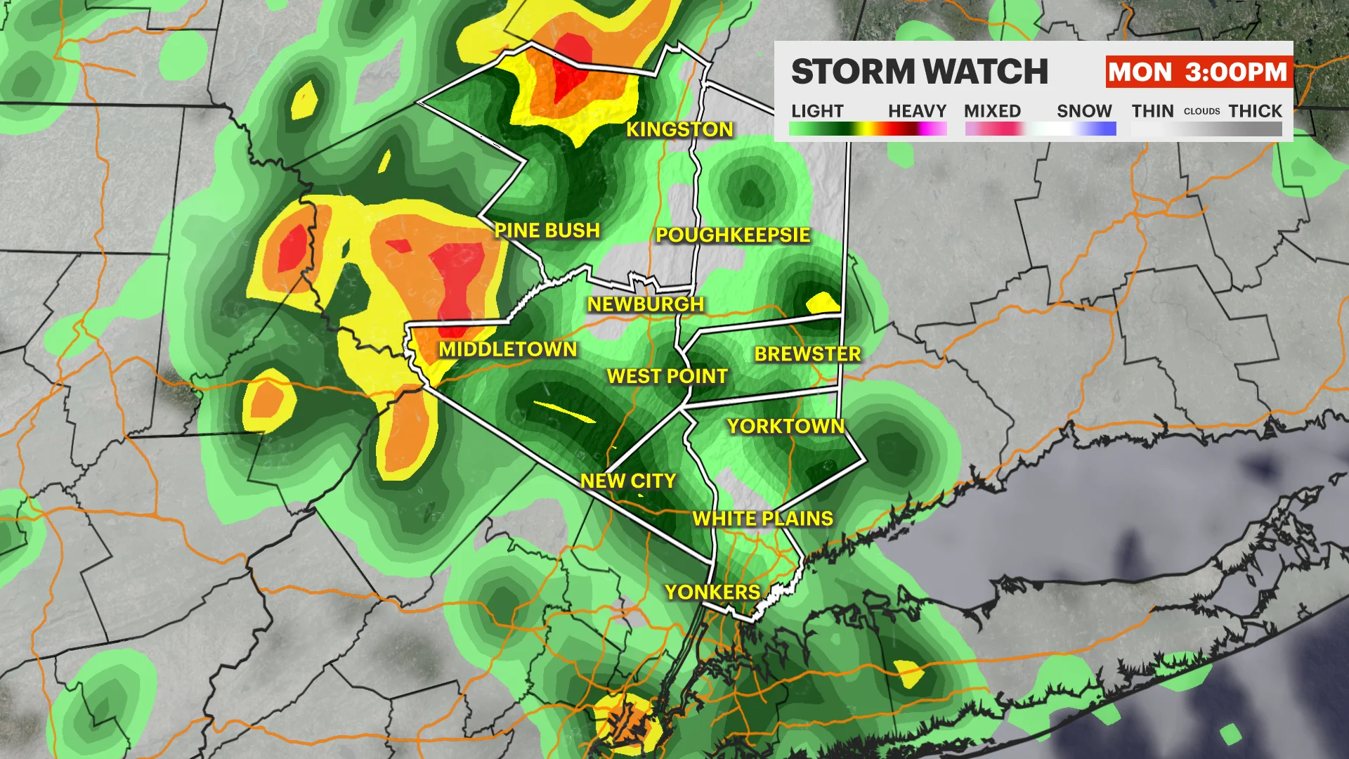 STORM WATCH: Partly cloudy skies and possible stray storm Sunday in the Hudson Valley; heavy rain likely for Memorial Day - Vimarsana News